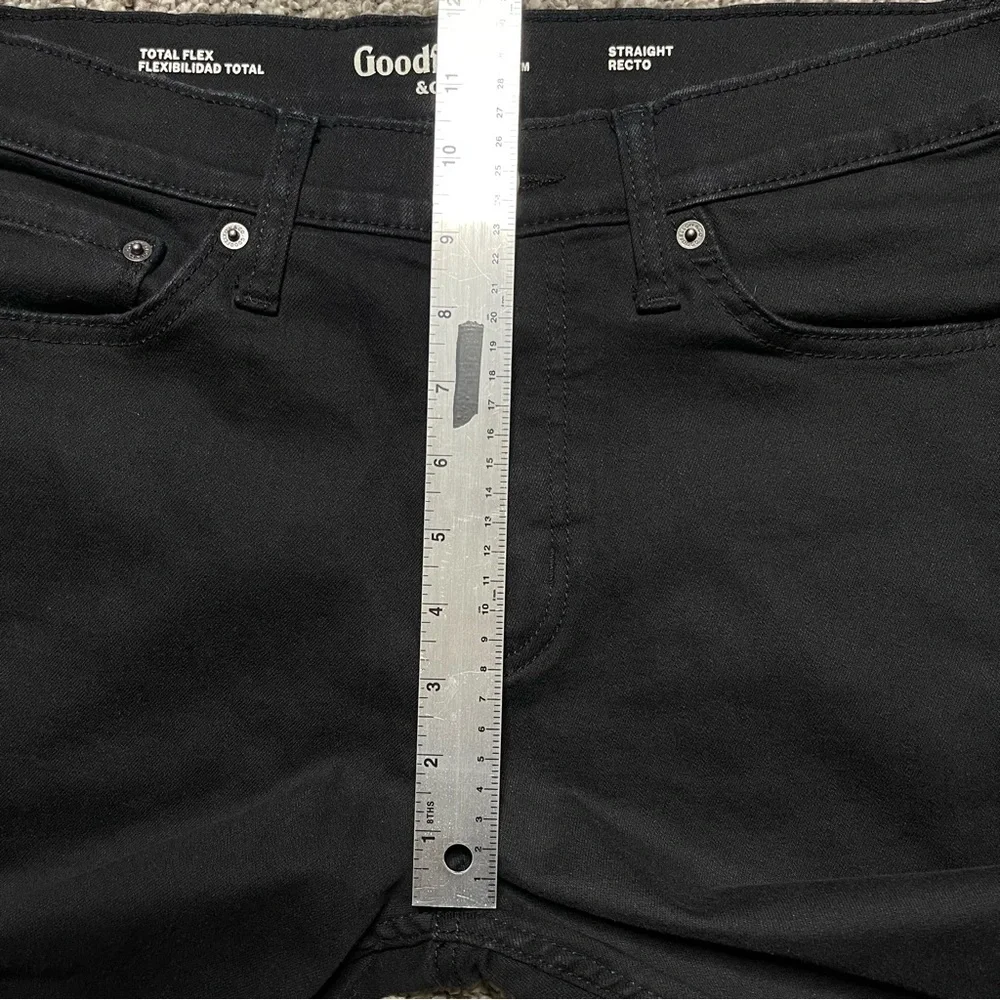 Goodfellow & Co Total Flex Straight Fit Black Stretch Pants 32x32